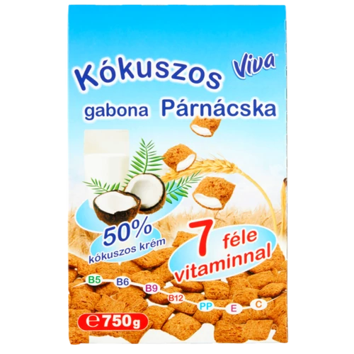 Viva gabonapehely kókuszos krémmel töltött 750g