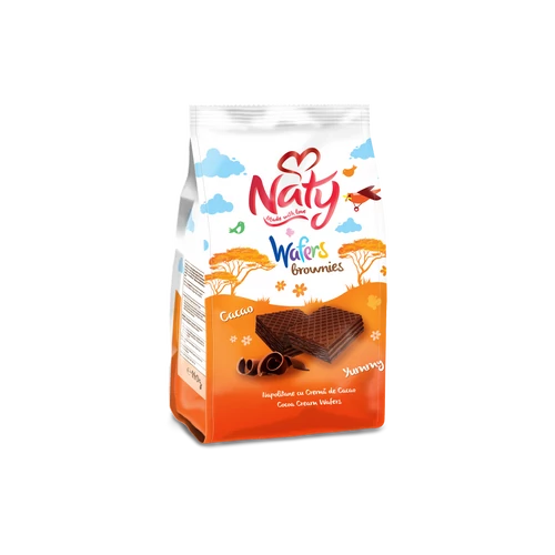 Naty brownie kakaós krémmel töltött ostya 140g