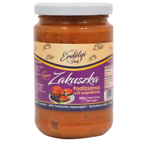 Erdélyi Ízek padlizsános zakuszka prémium 314ml/300g