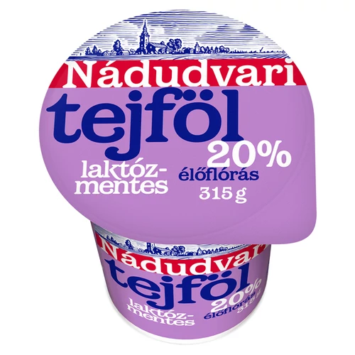 Nádudvari laktózmentes tejföl 315g 20%