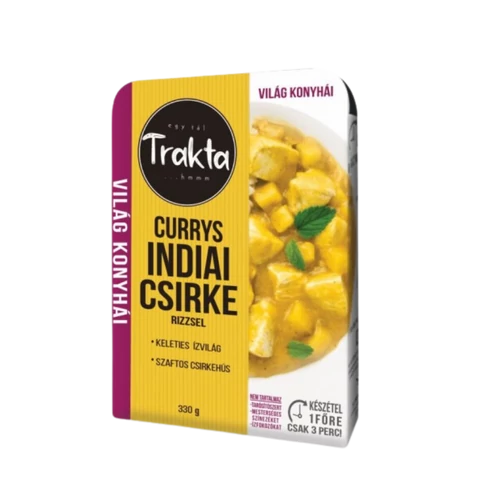 Trakta készétel 330g Currys indiai csirke rizzsel