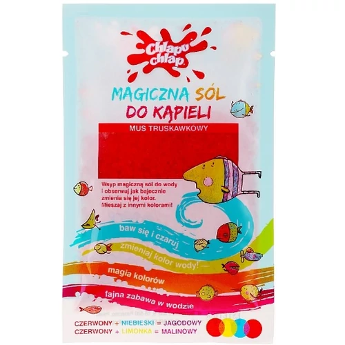 Chlapu Chlap csillámló színes fürdőbomba 40g Mangó/Eper illattal