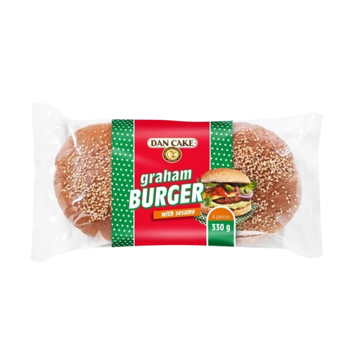 DanCake graham hamburger zsemle (4db) 330g