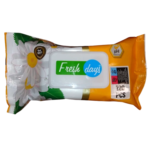Fresh Days 120lapos nedves törlőkendő Kamilla