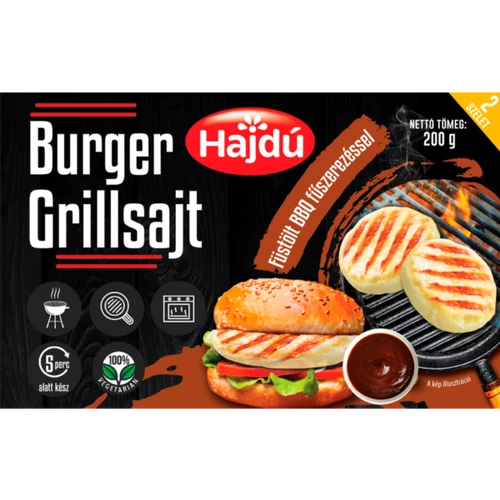 Hajdú grillsajt 200g füstölt BBQ