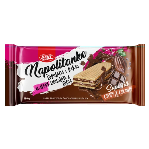 Kent Wafers étcsokoládés ostya 180g