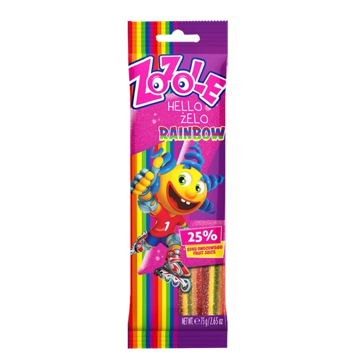 Zozole Rainbow vegyes gyümölcs ízű gumicukor 75g