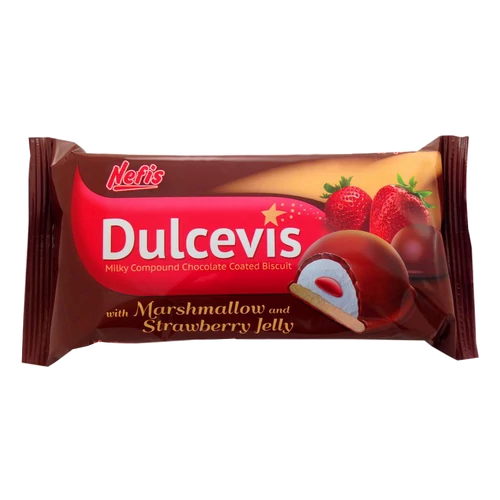Nefis Dulcevis eper zselével töltött kakaóval bevont keksz 70g