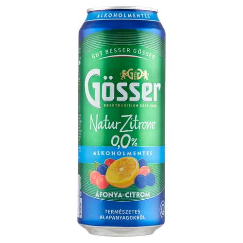 Gösser Áfonya-citrom Alkoholmentes sör 0,5l DRS