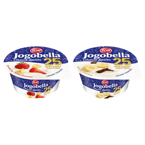 Jogobella 130g banános-csoki forgáccsal/Eper joghurt