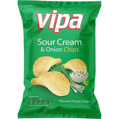 Vipa chips 75g hagymás-tejfölös ízű