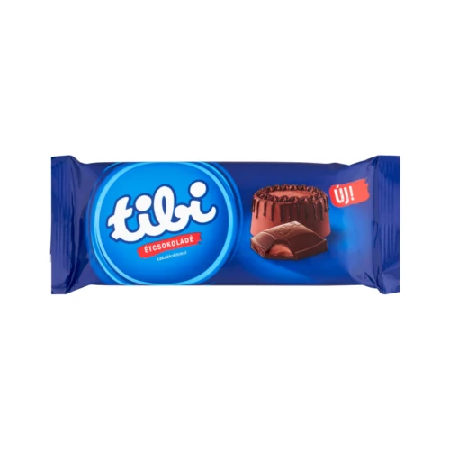 Tibi csoki 90g csokoládékrémmel töltött étcsokoládé