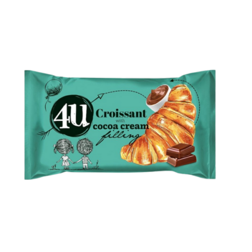 4U croissant kakaó krémmel töltött 50g