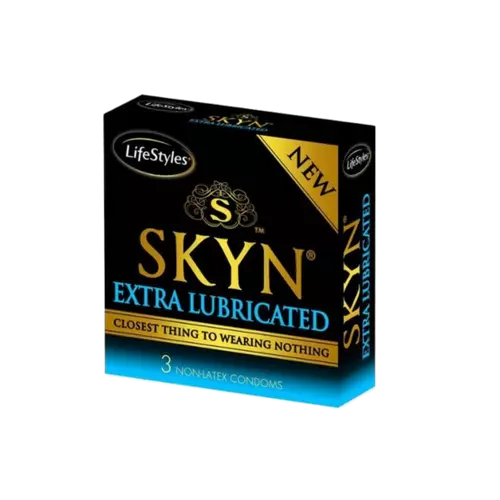 LIFESTYLE  SKYN Extra 3db-os óvszer (fekete-kék)
