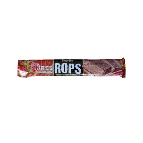 Rops étbevonóba mártott ostya eper ízű krémmel 65g