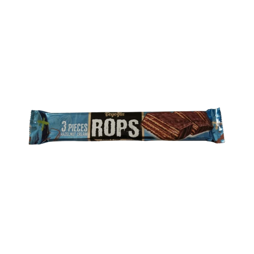 Rops étbevonóba mártott mogyorós ostya 65g