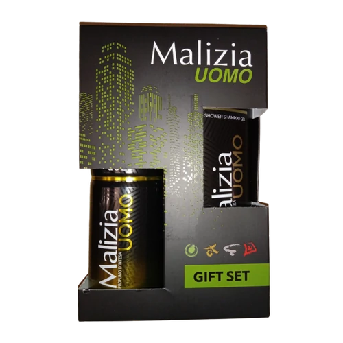 Malizia férfi díszdobozos 250ml tusfürdő+150ml deo GOLD