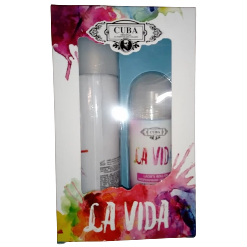 CUBA női díszdobozos 100ml edt+50ml roll LA VIDA