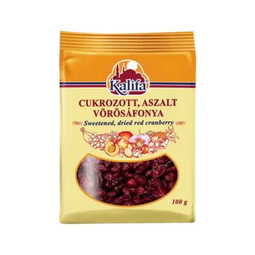 Kalifa vörös áfonya aszalt, cukrozott 100g