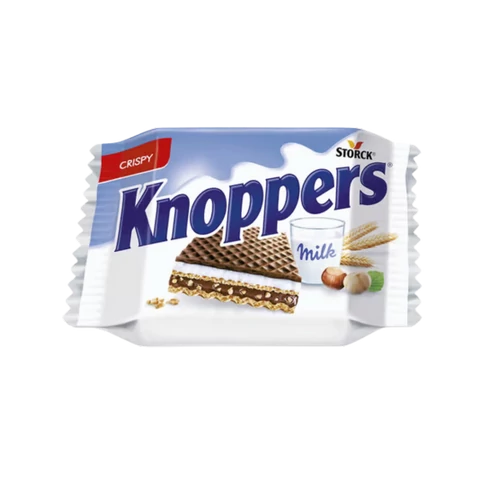 Knoppers Crispy tej-mogyorós ostya szelet 25g