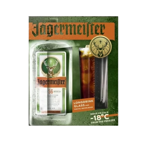 Jagermeister 0,7l díszdobozba+pohár (35%)