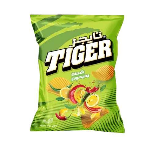 Tiger prémium chips 90g chili-lime