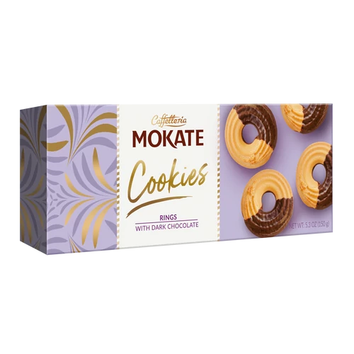 Mokate keksz karika csokival 150g