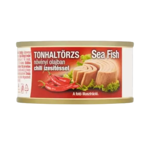 SeaFish tonhaltörzs növényi olajban chilivel 80g/52g