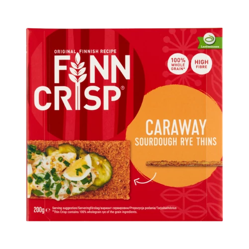 Finn Crisp vékony ropogós kenyér 200g köményes