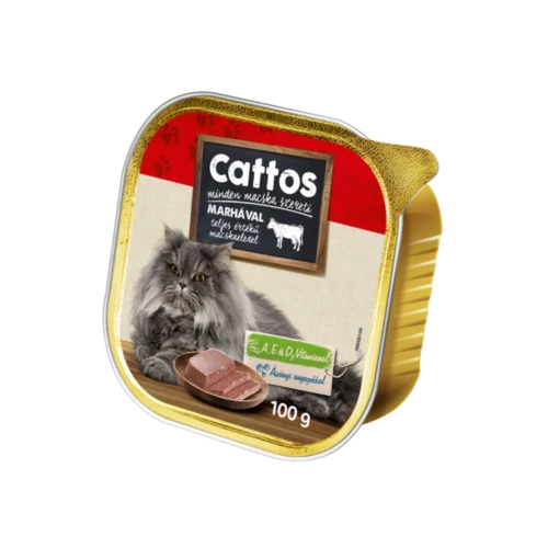 Cattos macskaeledel 100g alutasakos marha