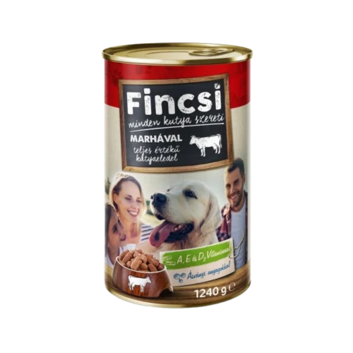 Fincsi kutyaeledel 1240g nedves marha