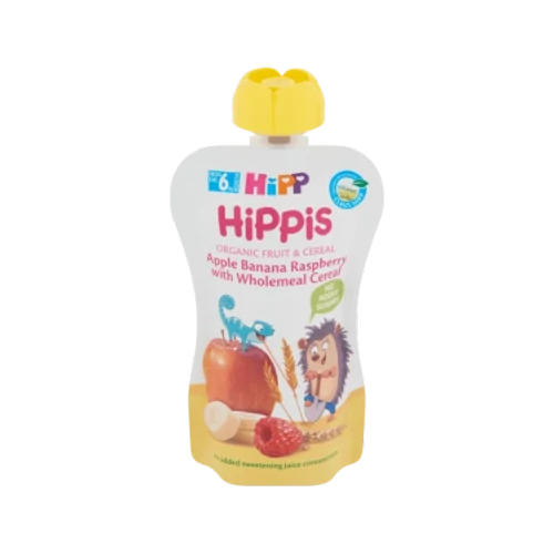 Hippis Alma-banán-málna teljes kiőrlésű gabonával 100g