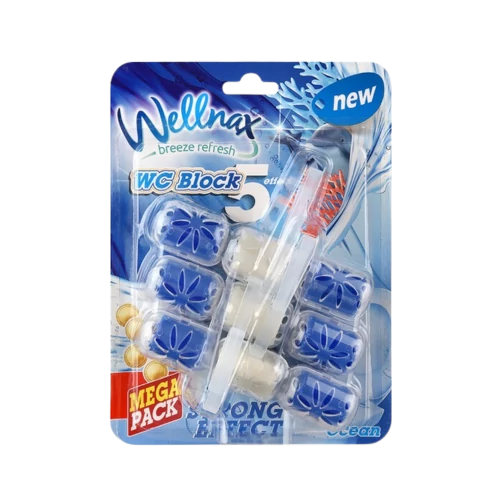 Wellnax WC illatosítő block 3x57g óceán
