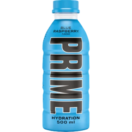 PRIME Blue Raspberry 0,5l szénsavmentes ital édesítőszerekkel