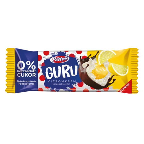 Pöttyös Guru citromkrémes 30g 0% HC