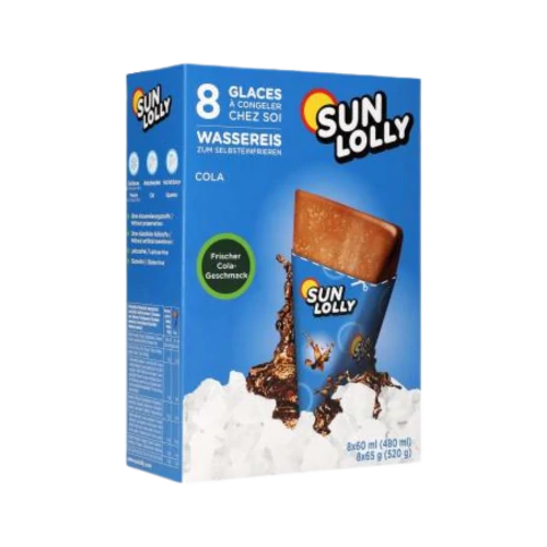 Sun Lolly jégnyalóka cola ízű 480ml (8db) polcon tartható