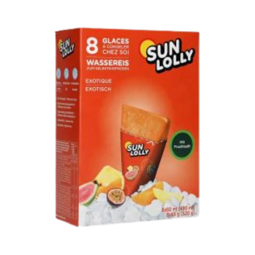 Sun Lolly jégnyalóka exotic ízű 480ml (8db) polcon tartható