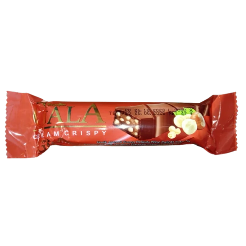 Gala puffasztott rizzsel és mogyoró ízű krémmel töltött szelet 47g