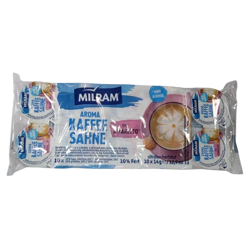 Milram kávétejszín 10x14g Amaretto ízű