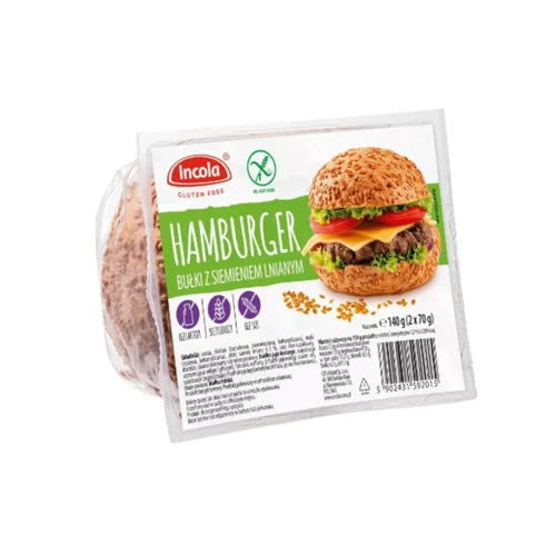 Incola Gluténmentes Hamburger zsemle 140g (2x70g)