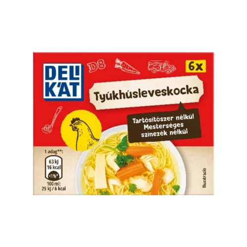 Delikát kocka 60g tyúkhúsleves