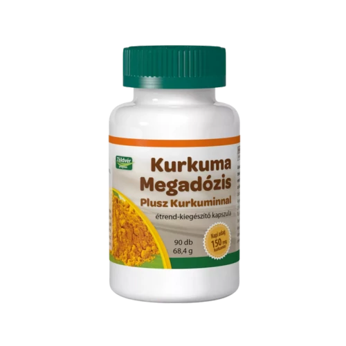 VivaNatura Kurkuma Megadózis kapszula Kurkuminnal 90db