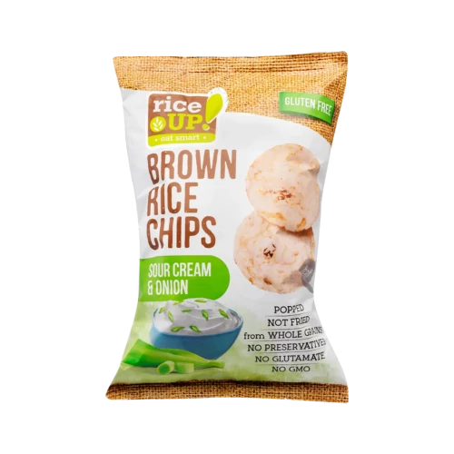Rice Up 120g rizs chips hagymás-tejfölös gluténmentes