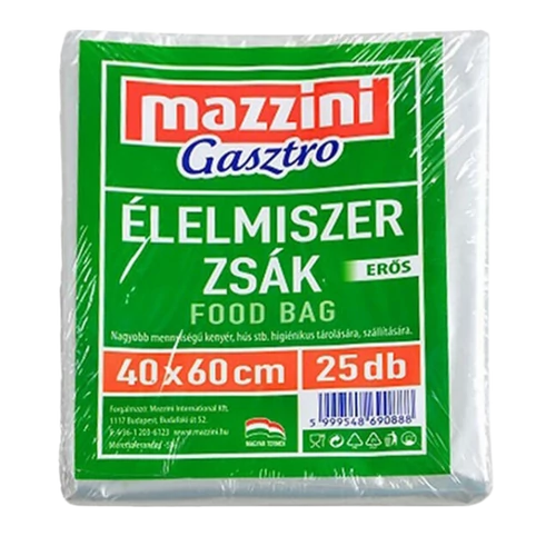 Mazzini Élelmiszerzsák 40x60cm 25db erős