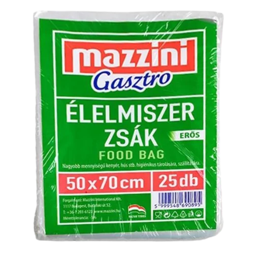 Mazzini Élelmiszerzsák 50x70cm 25db erős