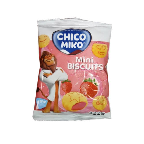 Chico Miko eper ízű krémmel töltött keksz 30g