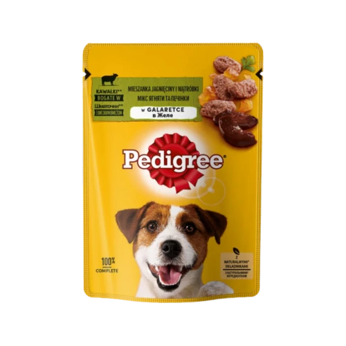 Pedigree 100g Bárány-Máj alutasakos kutyaeledel