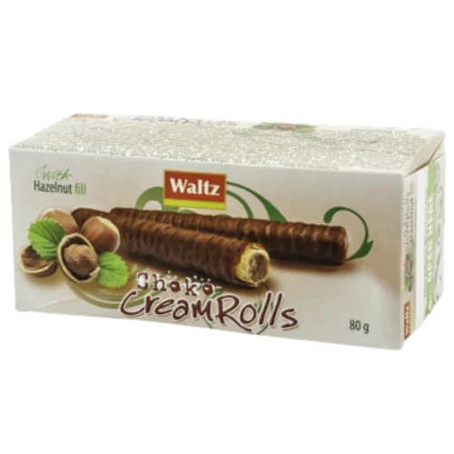 Waltz Cream Rolls 80g mogyorós ostyatekercs