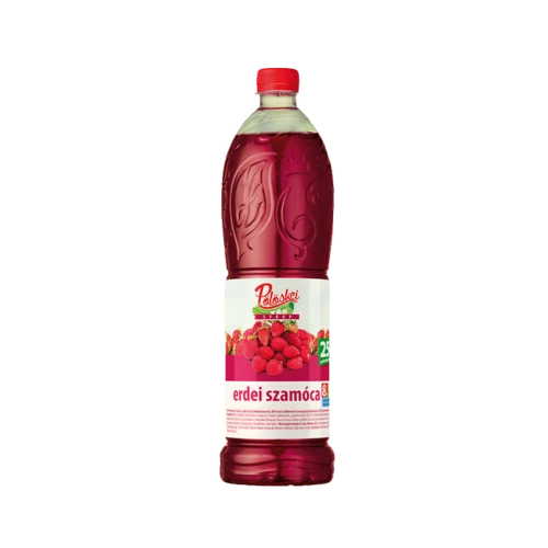 Pölöskei gyümölcsszirup 1l +25%-os Szamóca ízesítésű DRS