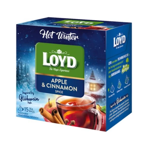 Loyd tea 15X3g Alma-Fahéj-Forralt bor